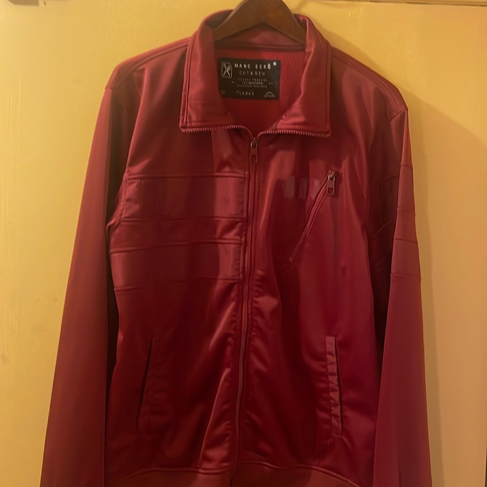 Marc Ecko red lightweight jacket large